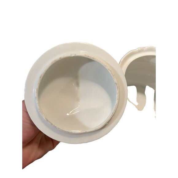 Vintage Floral Candy/Sugar Dish Biscuit Jar with Lid Floral Pattern Antique - Picture 8 of 16